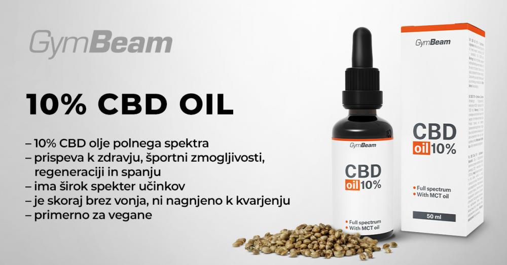 CBD olje 10% - GymBeam