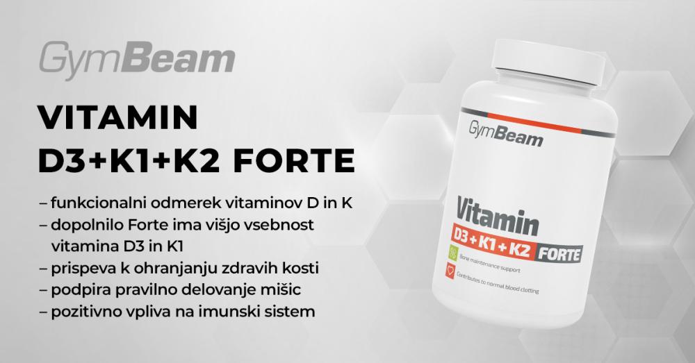 Vitamin D3+K1+K2 - GymBeam