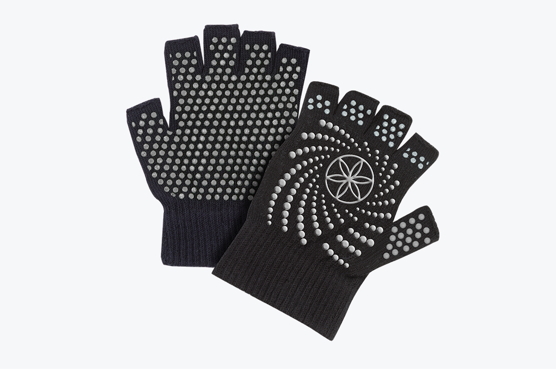 Joga rokavice Grippy Yoga Gloves Black - GAIAM