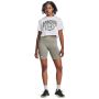 Ženski crop top Collegiate Crest SS White - Under Armour