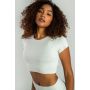 Ženski crop top Essential Moon Grey - STRIX