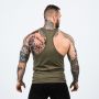 Moški top Stringer Heather Olive Green - GymBeam