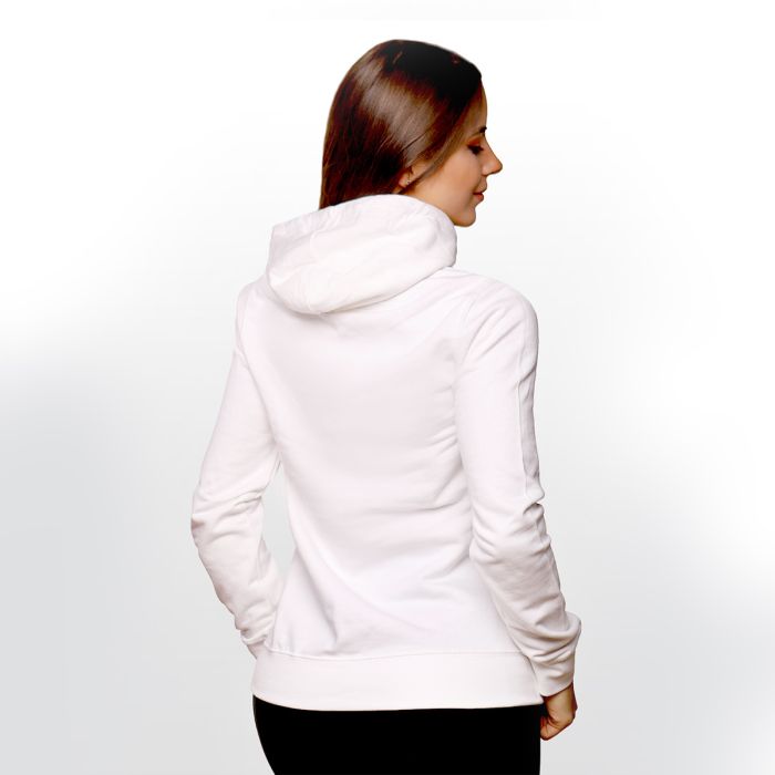 Ženski pulover PRO Hoodie White - GymBeam