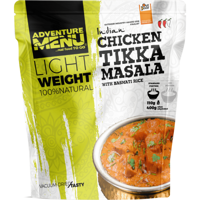 Piščančja Tikka Masala z basmati rižem - Adventure Menu