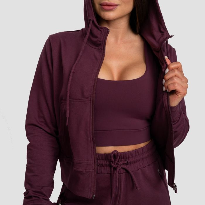 Ženska jopa TRN Zip-Up Eggplant - GymBeam