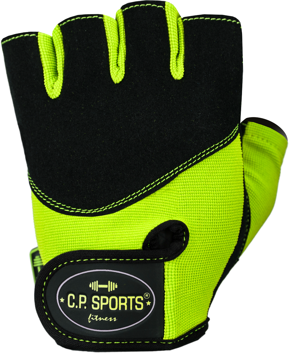 Fitnes rokavice Iron Neon - C.P.Sports