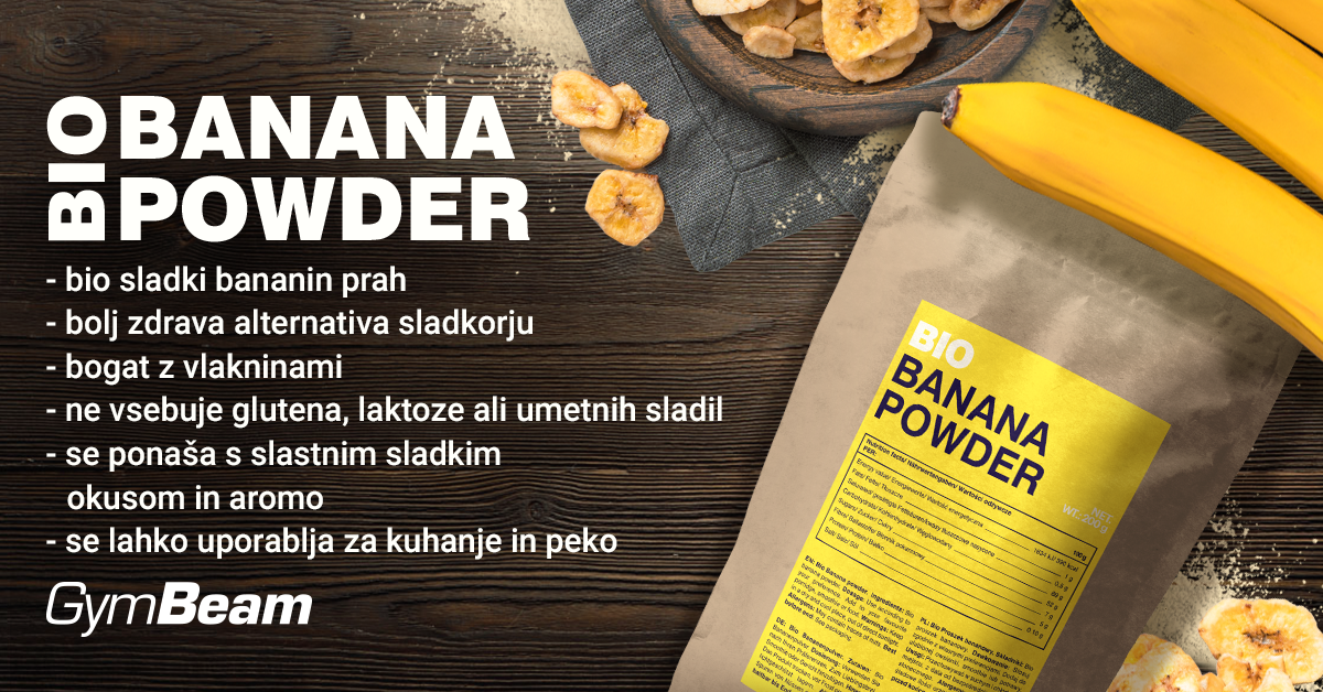 BIO Bananin prašek - GymBeam